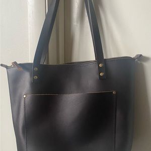 Portland leather goods medium tote full grain leather grizzly shoulderbag purse